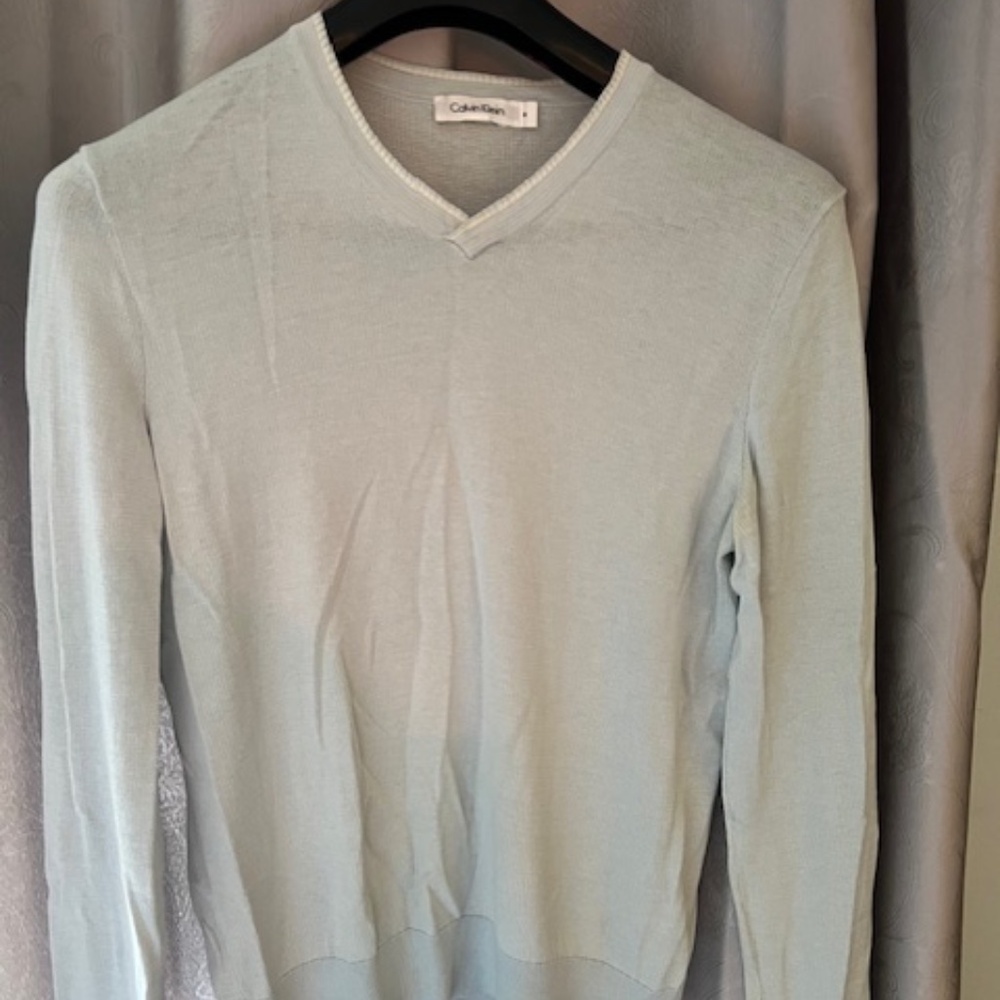 Calvin Klein baby blue sweater